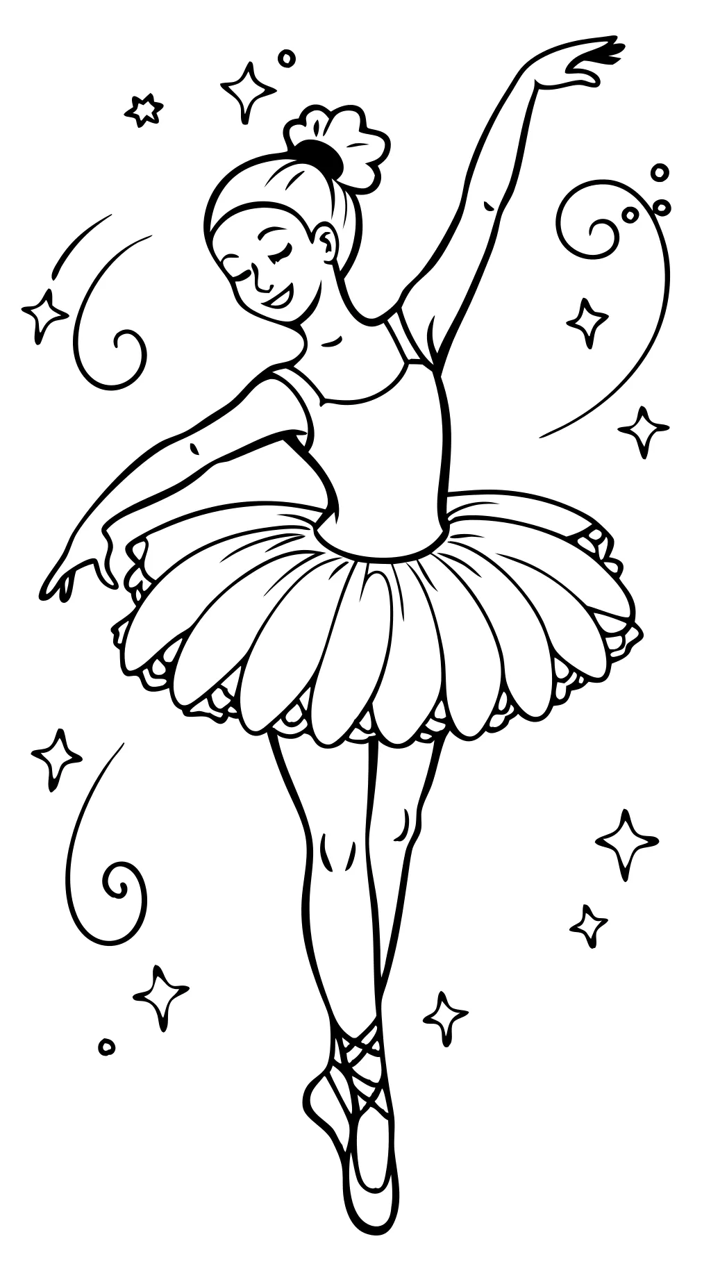 coloriage de danseur de ballet